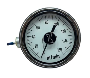 Deute - Werke 1.0301780.1.001 0-160 m/min Magnetic Analog Gauge Tachometer - Picture 1 of 17