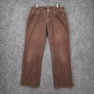 Polo Jeans Co Ralph Lauren Pantalones Mujer 6 32 Marrón Tiro Medio Pierna Recta Pana Foto 1 de 4