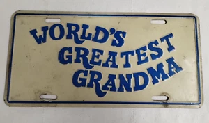 Weltgrößtes Oma Nummernschild Vintage Design Familie Liebe von Kindern - Bild 1 von 4