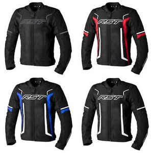 RST Pilot Evo Mens Waterproof Motorcycle Jacket Sports Touring Black Red Blue - Picture 1 of 13
