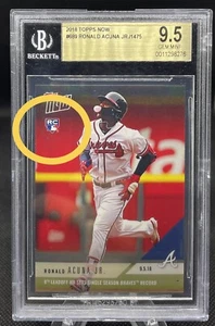 Ronald Acuna Jr ROOKIE CARD RC /1475 💎 2018 Topps Now BGS 9.5 GEM MINT - Picture 1 of 5