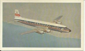 Douglas DC-7 - from Milton Bradley "Picture & History Cards" set