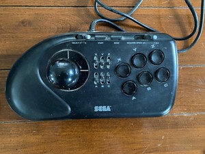 Sega Genesis 6 Button Arcade Joystick Tested Works Great Vintage!