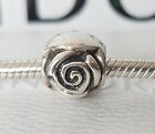 Oryginalna bransoletka Pandora Charm - Srebrna róża Kwiat Charm 925 ALE 