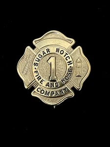 RARA Insignia Vintage Muesca de Azúcar FUEGO y MANGUERA # 1 -Obsoleta- (bin7226P) - Imagen 1 de 3