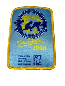 51st California State Championship San Diego 1996 ABC Bowling Sports Vtg Patch - Picture 1 of 6