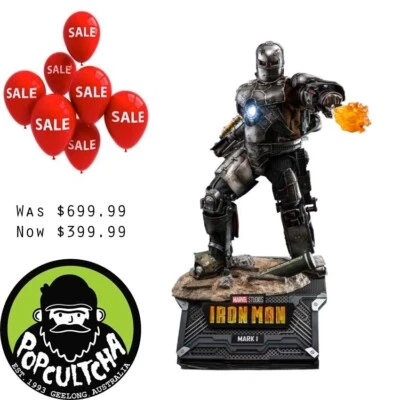 Iron Man (2008) - Iron Man Mark I 1/6th Scale Die-Cast Hot Toys Action Figure - image 1 of 4