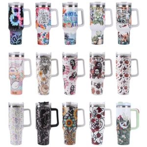 40 Oz Iced Coffee Cup Stainless Steel Water Bottle for Water Iced Tea Or Coffee - Bild 1 von 45