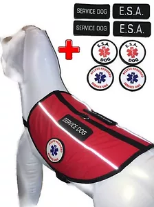 Service Hundegeschirr Unterstützung Tier Hund ESA Weste mit Patches ALLE ZUGANG CANINE™ - Bild 1 von 12