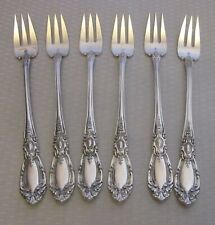 Towle sterling silver KING RICHARD SET 6 SEAFOOD COCKTAIL OYSTER FORKS 6" 