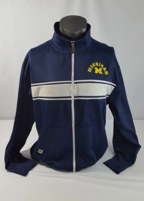 Michigan Wolverines Authentic Apparel  Full Zip ESPNU Track Jacket size XL Foto 1 de 4