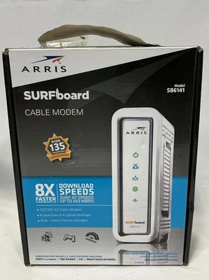 ARRIS SURFboard SB6141 Docsis 3.0 Cable Modem - Image 1 of 4