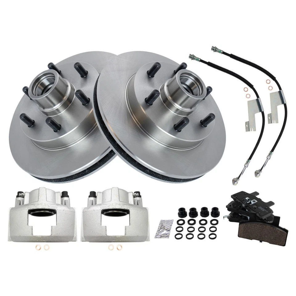 Kit de pastillas de freno delanteras y rotor para Chevrolet Express 2500 GMC Savana 2500 1996-2002 Foto 1 de 4