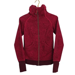 Lululemon Scuba Hoodie III Size 2 Rio Mist Boom Juice Red Grape Zip Sweatshirt - Picture 1 of 10
