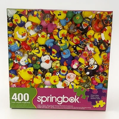 Springbok 400 Piece Family Jigsaw Puzzle Funny Duckies - Image 1 of 2