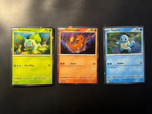 Bulbasaur Charmander Squirtle 046 047 048 Cosmos Holo 151 Collection Promo NM - Picture 1 of 2