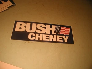 Pegatina de parachoques Bush Cheney vintage sin usar - Imagen 1 de 2