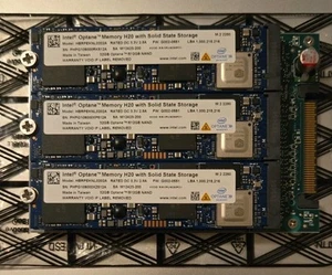 Intel U.2 4x H20 128GB Optane 3D XPOINT 2048GB NAND SSD With Adapter - Afbeelding 1 van 3