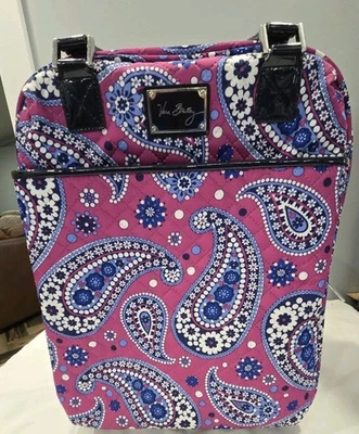 Vera Bradley Rolling Carry On Suitcase Paisley Boysenberry 18” EUC - Image 1 of 4