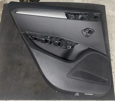 Audi Q5 8R 2009-2012 puerta trasera izquierda panel interior negro OEM Foto 1 de 3