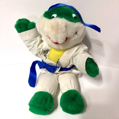 Vintage TMNT Chinese Bootleg Plush "Karate Turtle" Leonardo - Image 1 of 4