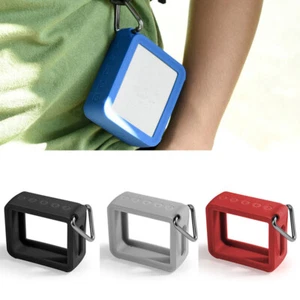 Custodia protettiva portatile cover silicone + gancio metallo per altoparlante JBL GO 2 denti blu - Foto 1 di 13