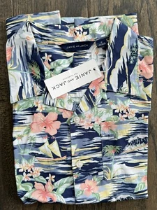 Janie and Jack TROPICAL FLORAL HAWAIIAN SHIRT Short Sleeve Size 10 NWT - Picture 1 of 1