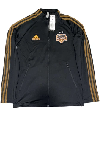 Adidas Houston Dynamo Anthem Black Jacket MLS Size S. Hard To Find Color-way Cover