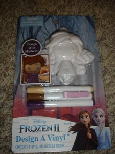NEW Disney Frozen II Design-A-Vinyl hand & display Anna (3) markers & ribbon - Picture 1 of 4