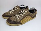 Vintage rare monogram Gucci sneakers, python leather, size 39