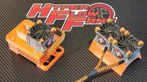 DUAL 56MM HIGH POWER RC COOLING FAN HOBBYWING MAX5G2 8s LOSI 5T DBXLE ARRMA EXB - Picture 1 of 19