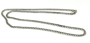Italian Sterling Silver Men's 29" Curb Chain, 5mm - Picture 1 of 4
