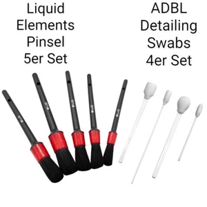 Reinigungspinsel Set Liquid Elements Detailing Brush Set & ADBL Detailing Swabs  - Bild 1 von 5