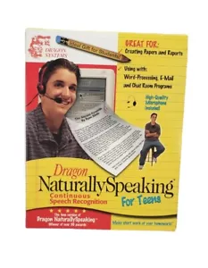 DRAGON Naturally Speaking for Teens Speech Recognition For Win 95/98 OPEN BOX - Picture 1 of 12