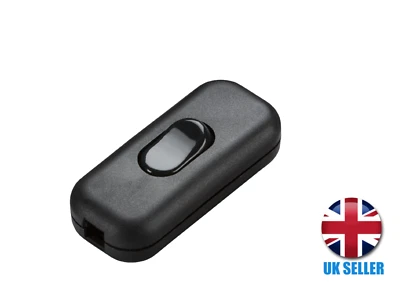 Inline Cord Switch Lighting light Black 6A Knightsbridge - Image 1 of 4