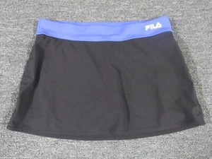 Fila Sport Skort Skirt Womens Medium Blue Black Casual Breathable Stretch - Picture 1 of 10