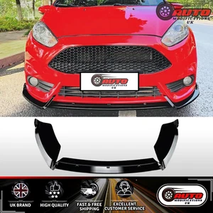 Ford Fiesta ST MK6 MK7 MK7,5 Front Stoßstange Splitter Lippe Glanz Schwarz 2012-2017 - Bild 1 von 8