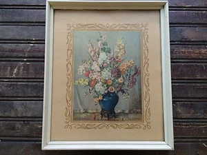 Carle J. Blenner Lithographie 10,75" x 12,75" Lithographie gerahmter Druck  - Bild 1 von 7