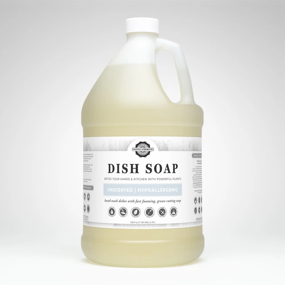 Dish Soap | Popular Scents + Unscented | PFAS-Free Food-Grade Plastic Container - Image 1 of 4