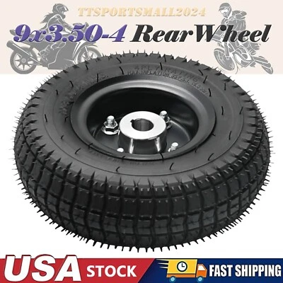 9x3.5-4 9" 4PLY aro de pneu de roda traseira para scooter de mobilidade elétrica cadeira de rodas ATV - Imagem 1 de 4