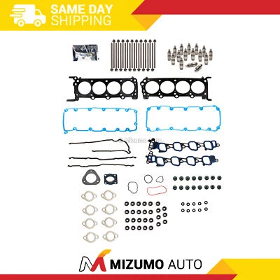 Juego de juntas de culata pernos elevadores aptos 09-14 Ford E-150 E-250 E-350 Super Duty 5,4 L Foto 1 de 4