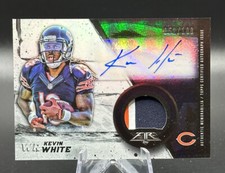 2015 Topps Fire KEVIN WHITE Rookie (RC) Patch Auto /100 🔥 West Virginia / Bears