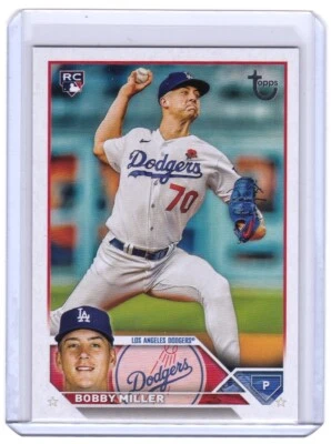 Bobby Miller /99 VINTAGE STOCK ROOKIE RC 2023 Topps Update #US188 Dodgers - Image 1 of 3