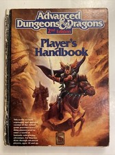 Advanced Dungeons & Dragons 1989 2nd Edition Player’s Handbook TSR 2101 ADD