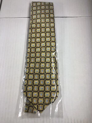 PFIZER TIE VIAGRA For Men Pills Tablets GOLD BLUE Medicine Silk Necktie New! - Image 1 of 4