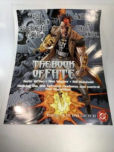 Vintage DC THE BOOK OF FATE Promo POSTER RARE 1996 NEW - Picture 1 of 6