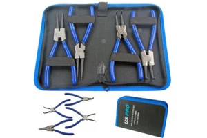 US Pro 4pc 7'' Circlip Pliers, 175mm Snap Ring Plier Set, Internal External - Picture 1 of 4