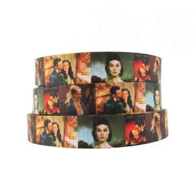 Gone With The Wind on 7/8" Grosgrain Ribbon ~YOUR CHOICE: 5 or 10 Yards (Movie) - Image 1 of 3
