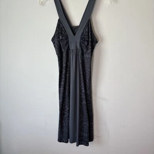 Patagonia Women's Grey on Grey Sleeveless Fit & Flare Dress Size Large - Imagen 1 de 9