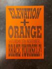 Orange + Elevation Brace Yourself 92/93 Rave Flyer A5 